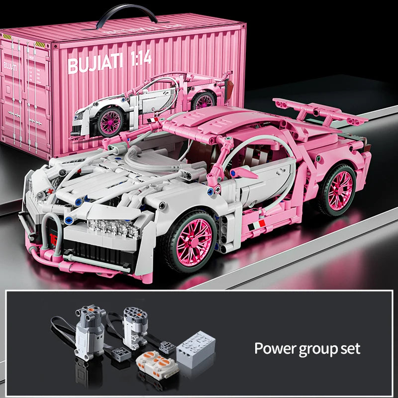 SuperCar Building Blocks | ToylinX Lamborghini & Bugatti Supercar Model | LEGO-Compatible Mechanical DIY Set | RC-Ready Puzzle Bricks Gift