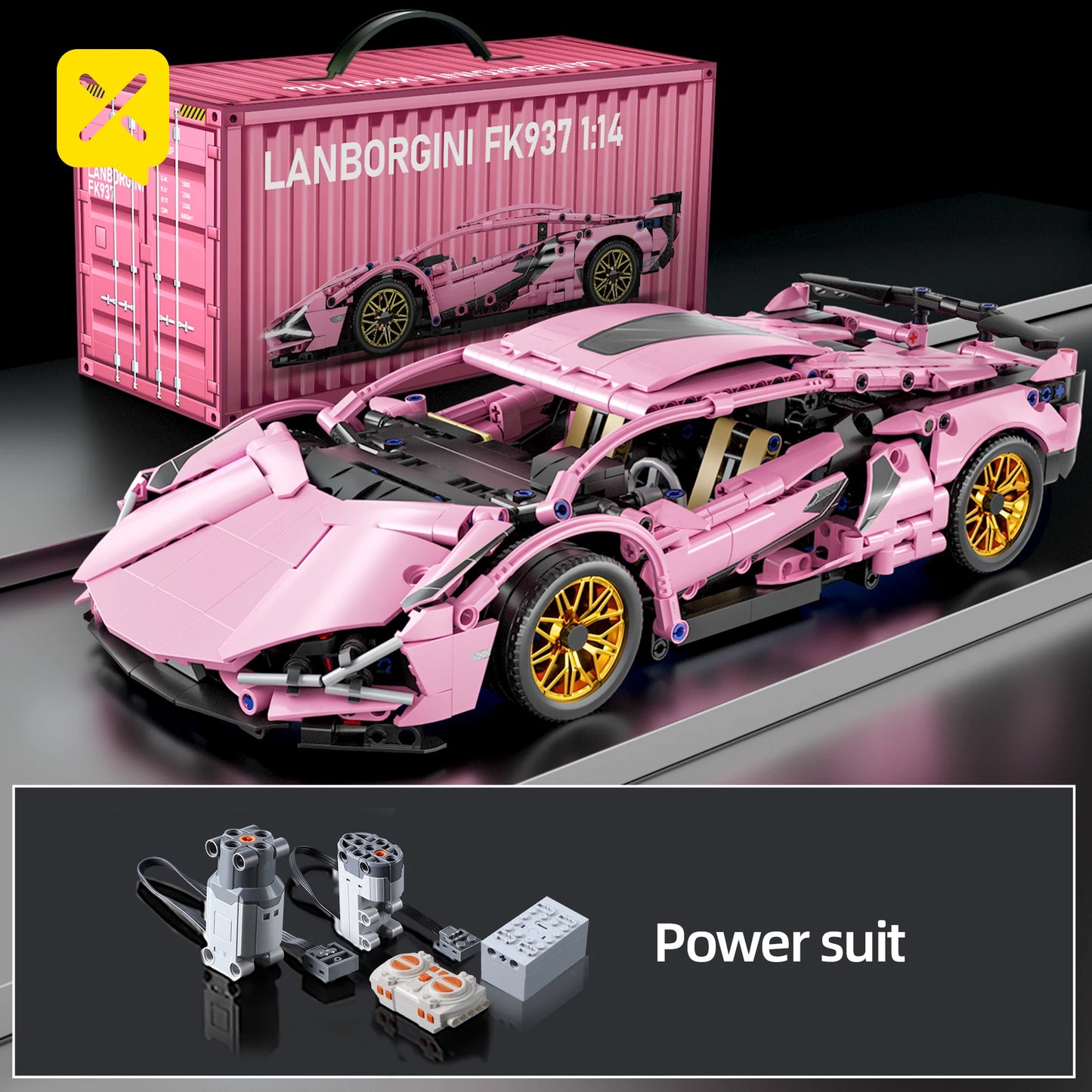 SuperCar Building Blocks | ToylinX Lamborghini & Bugatti Supercar Model | LEGO-Compatible Mechanical DIY Set | RC-Ready Puzzle Bricks Gift