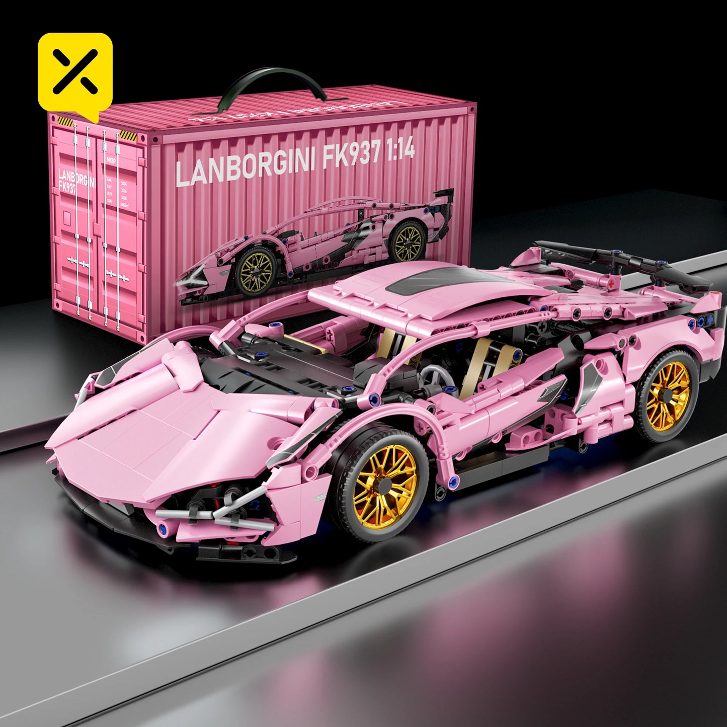 SuperCar Building Blocks | ToylinX Lamborghini & Bugatti Supercar Model | LEGO-Compatible Mechanical DIY Set | RC-Ready Puzzle Bricks Gift