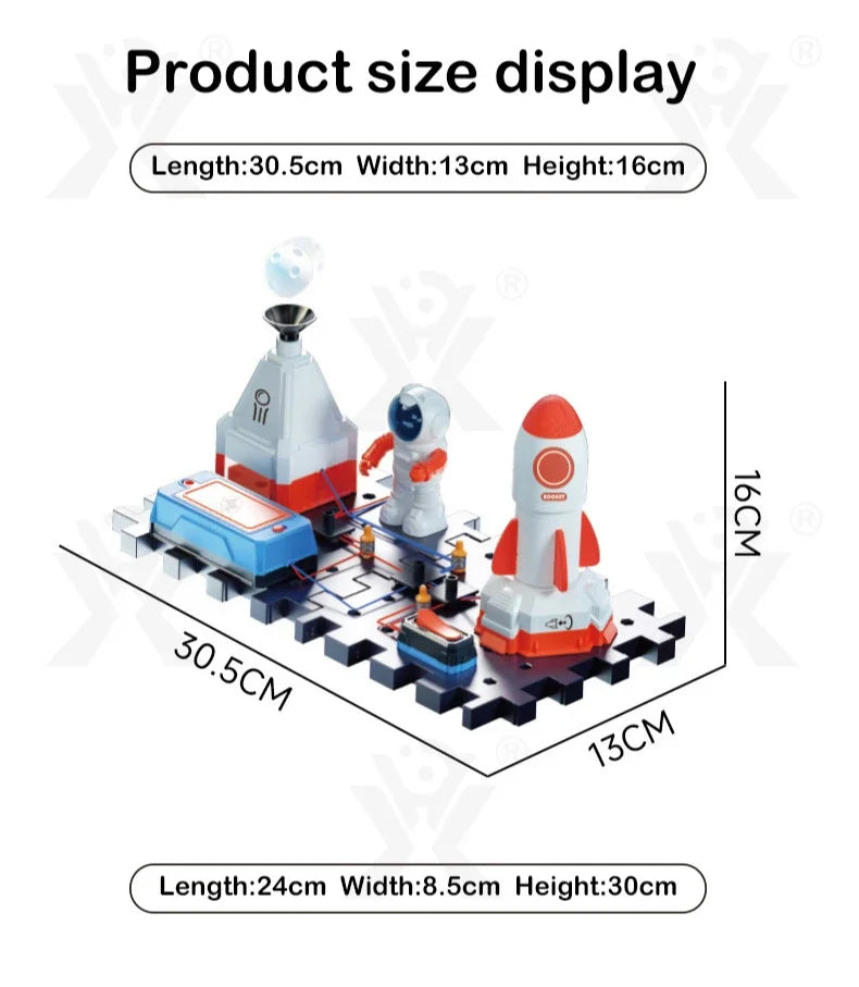 DIY Electronic Science Toy Kit for Kids – Educational Circuit Blocks Set – STEM Exploration Equipment – Physical Learning Gift (CE Certified)