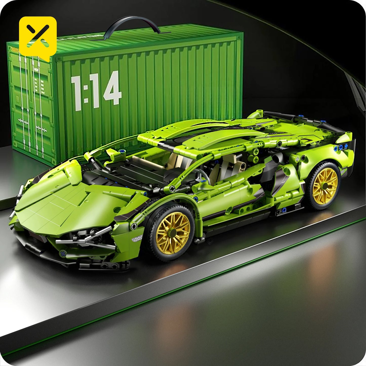 SuperCar Building Blocks | ToylinX Lamborghini & Bugatti Supercar Model | LEGO-Compatible Mechanical DIY Set | RC-Ready Puzzle Bricks Gift