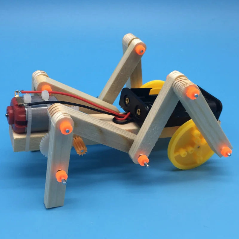 Children's STEM Educational Set – Physics Assembling DIY Kit | Crawling Robot Spider | Science Experiment Toy for Kids | Electronic Educational Kit