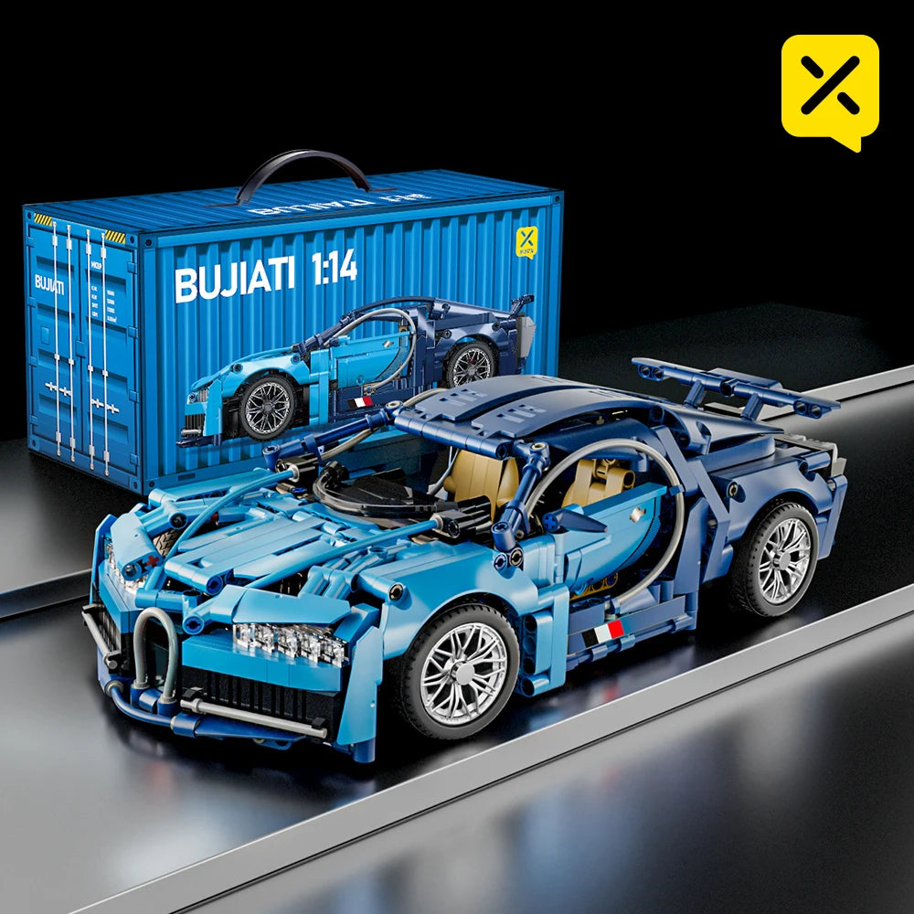 SuperCar Building Blocks | ToylinX Lamborghini & Bugatti Supercar Model | LEGO-Compatible Mechanical DIY Set | RC-Ready Puzzle Bricks Gift