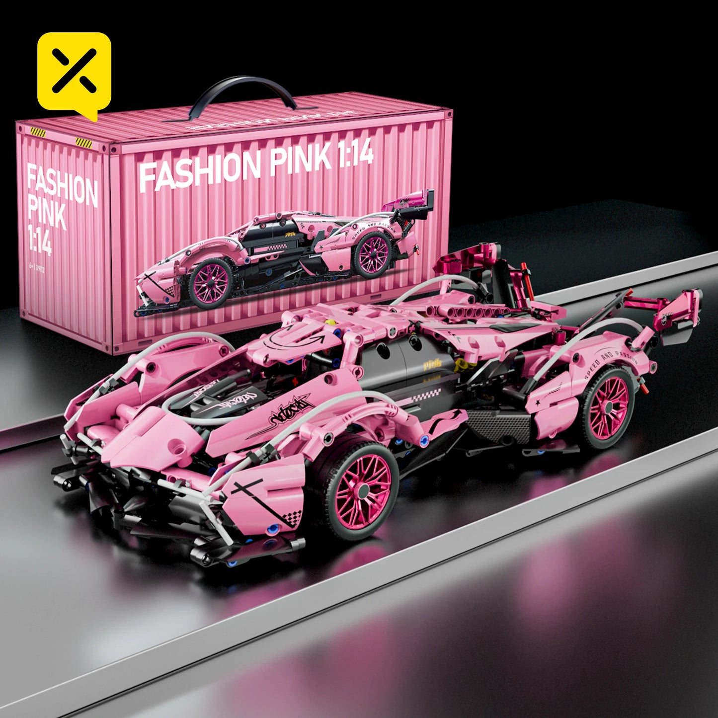 SuperCar Building Blocks | ToylinX Lamborghini & Bugatti Supercar Model | LEGO-Compatible Mechanical DIY Set | RC-Ready Puzzle Bricks Gift
