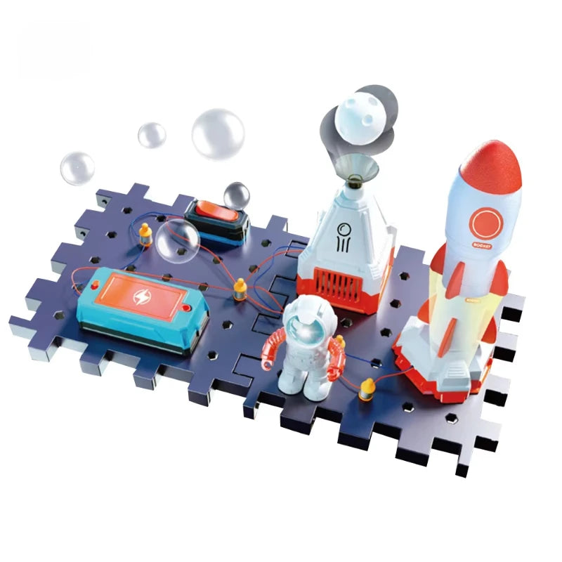 DIY Electronic Science Toy Kit for Kids – Educational Circuit Blocks Set – STEM Exploration Equipment – Physical Learning Gift (CE Certified)
