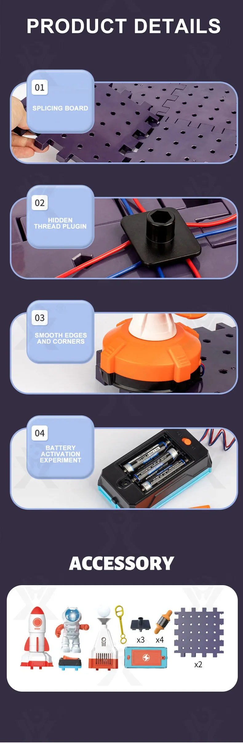 DIY Electronic Science Toy Kit for Kids – Educational Circuit Blocks Set – STEM Exploration Equipment – Physical Learning Gift (CE Certified)