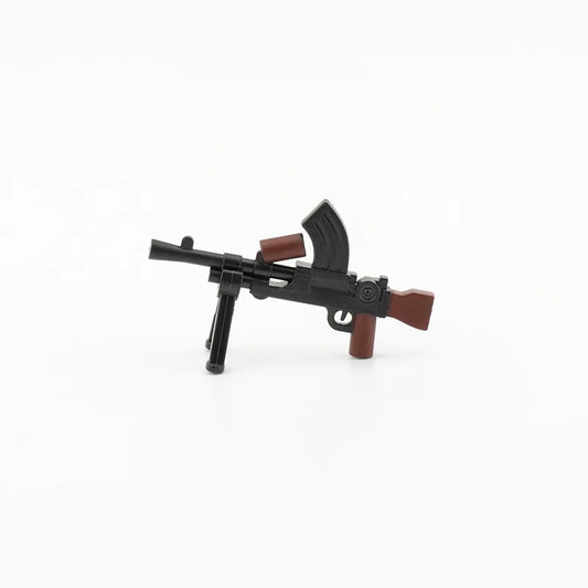 WW2 Soldiers Weapon Building Blocks Set – Two-Color Printed Rifles, Submachine Guns, Sniper Guns – Military Accessories for LEGO® Compatible Bricks – C238