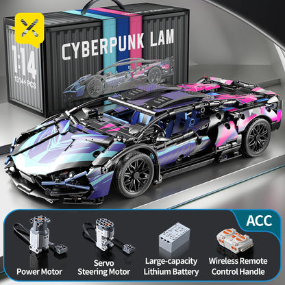 SuperCar Building Blocks | ToylinX Lamborghini & Bugatti Supercar Model | LEGO-Compatible Mechanical DIY Set | RC-Ready Puzzle Bricks Gift