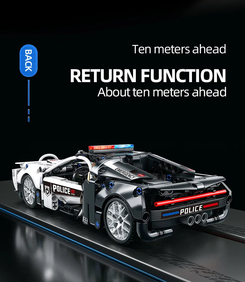 410PCS Police Car Building Blocks | ToylinX DIY Intelligence Development Toy | Creative Gift for Kids, Teens & Adults | Compatible with LEGO