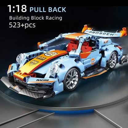 523PCS City Speed Car Porsche Building Blocks | ToylinX Racing Vehicle Brick Set for Kids | Festive Gift | LEGO-Compatible Supercar Toy