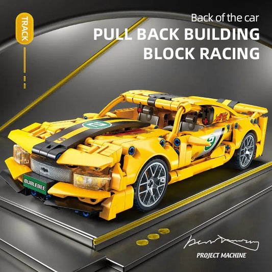 451PCS City Speed Racing Car Building Blocks – Bumblebee McLaren Mercedes Model – Lego-Compatible Bricks Toy for Kids Boys Gift