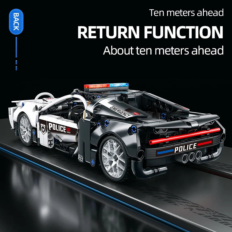 410PCS Police Car Building Blocks | ToylinX DIY Intelligence Development Toy | Creative Gift for Kids, Teens & Adults | Compatible with LEGO