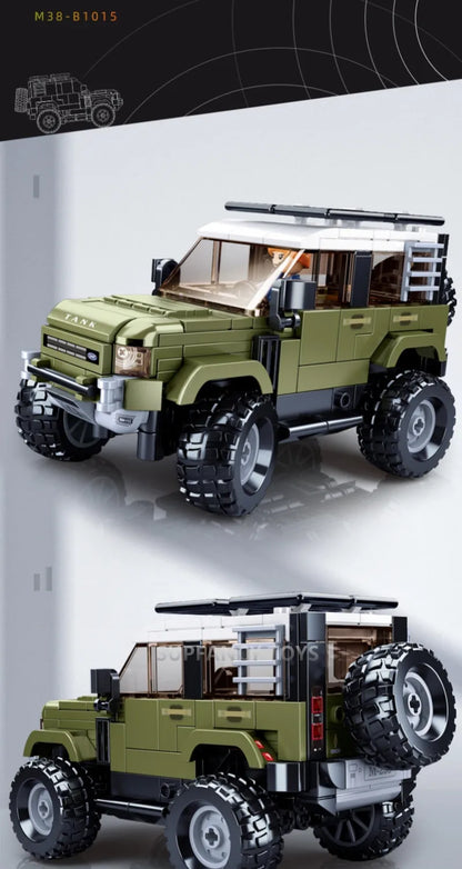 317PCS Off-Road SUV Vehicle Building Blocks – Lego Compatible Hardline Tank Model | Urban 4x4 Off-Road Car for Kids | Creative Educational Toy