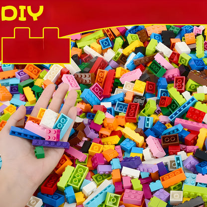 1000PCS DIY Creative Building Blocks Bulk Set – City Classic Bricks, LEGO® Compatible, Educational Toys for Kids, Birthday Gift