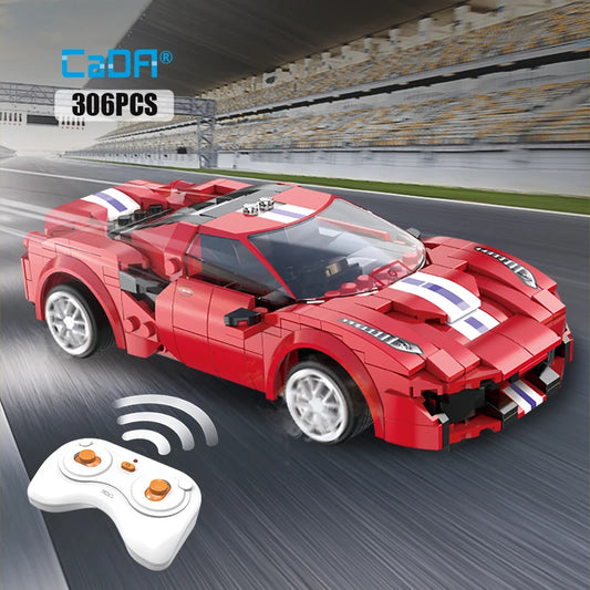Cada City Remote Control Racing Car – RC Super Sports Car Building Blocks Set, LEGO® Compatible, Birthday Gifts for Boys and Kids
