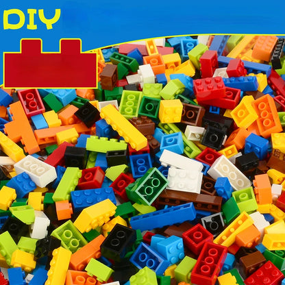 1000PCS DIY Creative Building Blocks Bulk Set – City Classic Bricks, LEGO® Compatible, Educational Toys for Kids, Birthday Gift