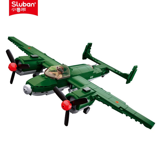 311PCS TU-2 Medium Bomber WW2 Aircraft Building Set – Lego Compatible Military Plane Model Kit for Kids & Collectors
