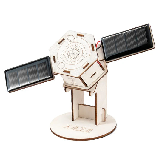 DIY Solar Satellite Artificial Assembly Kit – Educational Science STEAM Toy for Kids & Students | Solar-Powered Educational Equipment