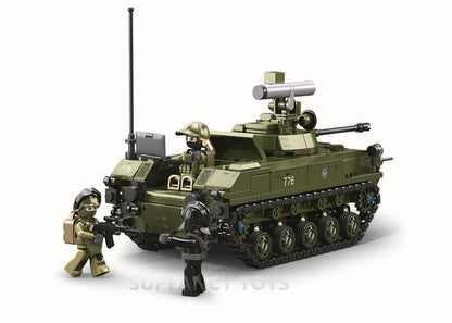 530PCS BMD-2S Parachute Fighting Vehicle Building Set – Lego Compatible Military Model Bricks Kit for Kids & Collectors