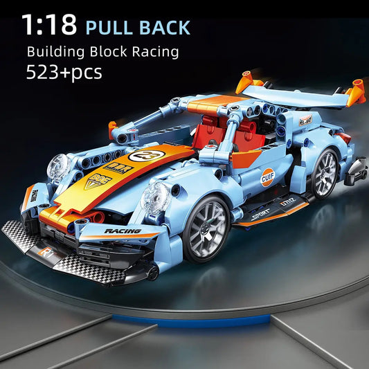 523PCS City Speed Car Porsche Building Blocks | ToylinX Racing Vehicle Brick Set for Kids | Festive Gift | LEGO-Compatible Supercar Toy