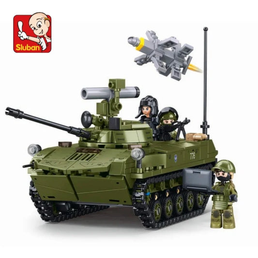 530PCS BMD-2S Parachute Fighting Vehicle Building Set – Lego Compatible Military Model Bricks Kit for Kids & Collectors